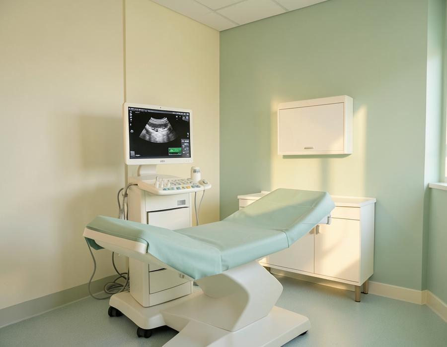Sonography room at the clinic