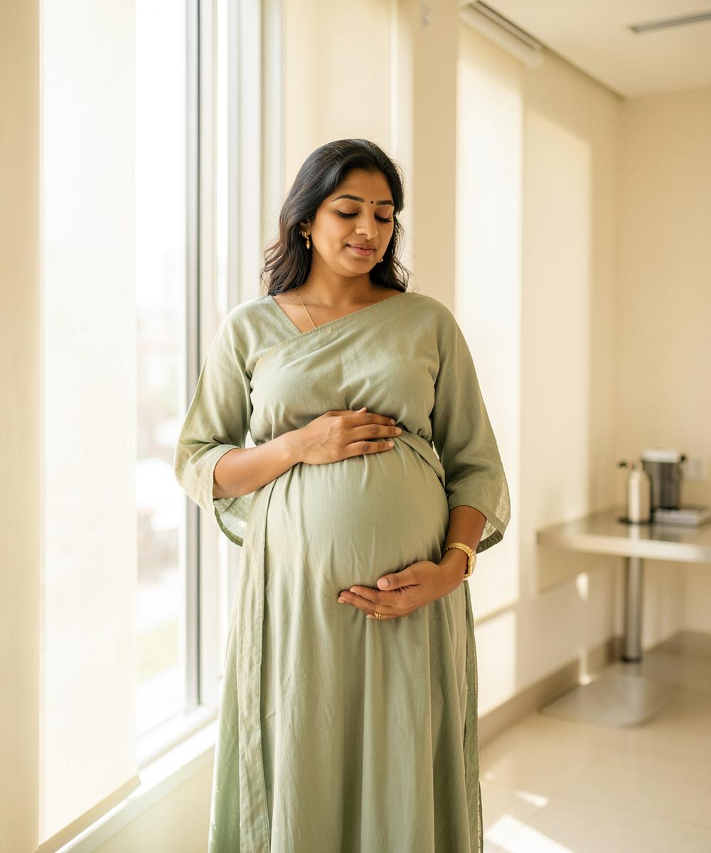 Expectant mother in consultation at The Her Health Project clinic